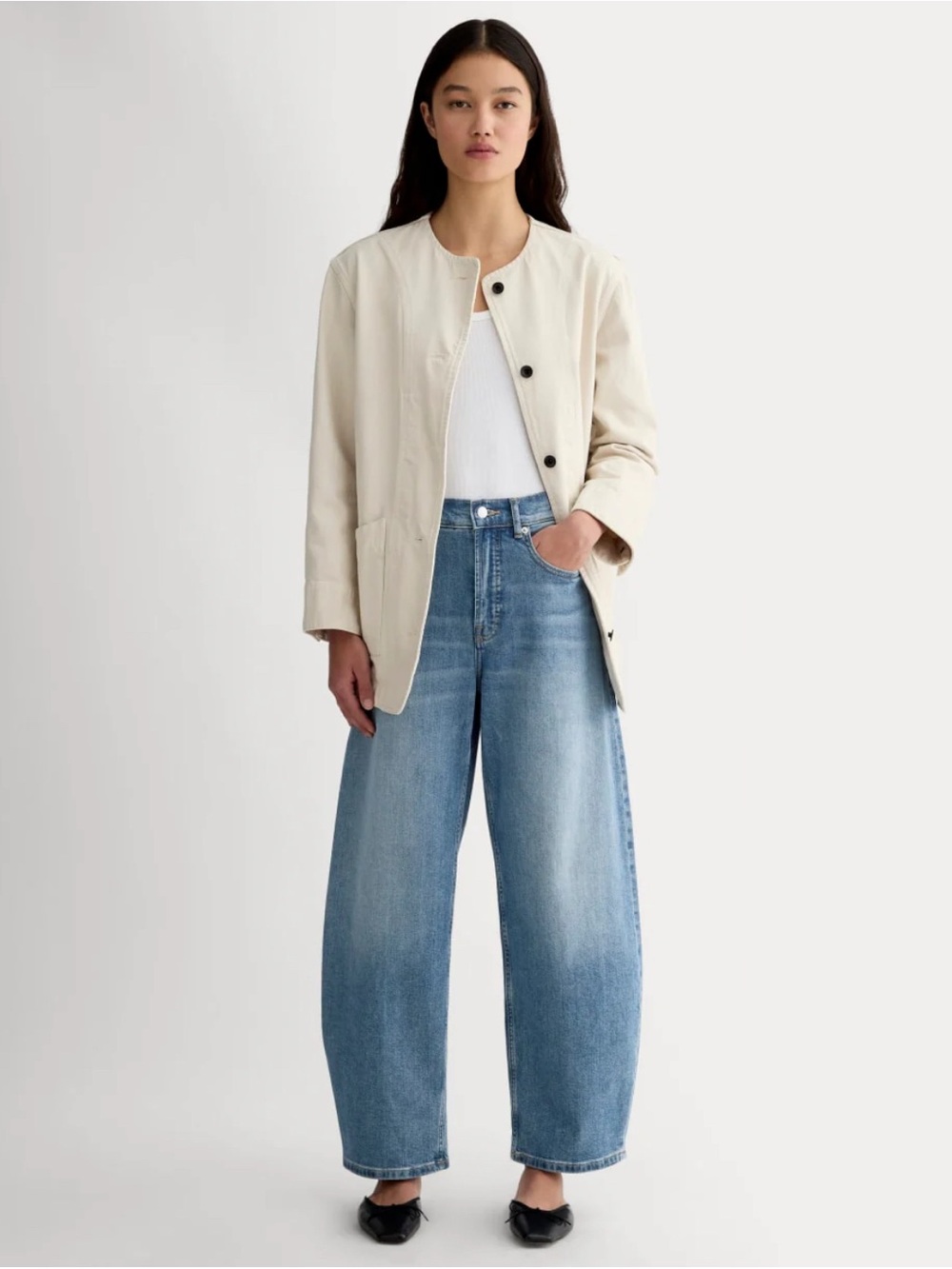 New Everlane The Way-High® Curve Jean in Vintage Blue Size 28